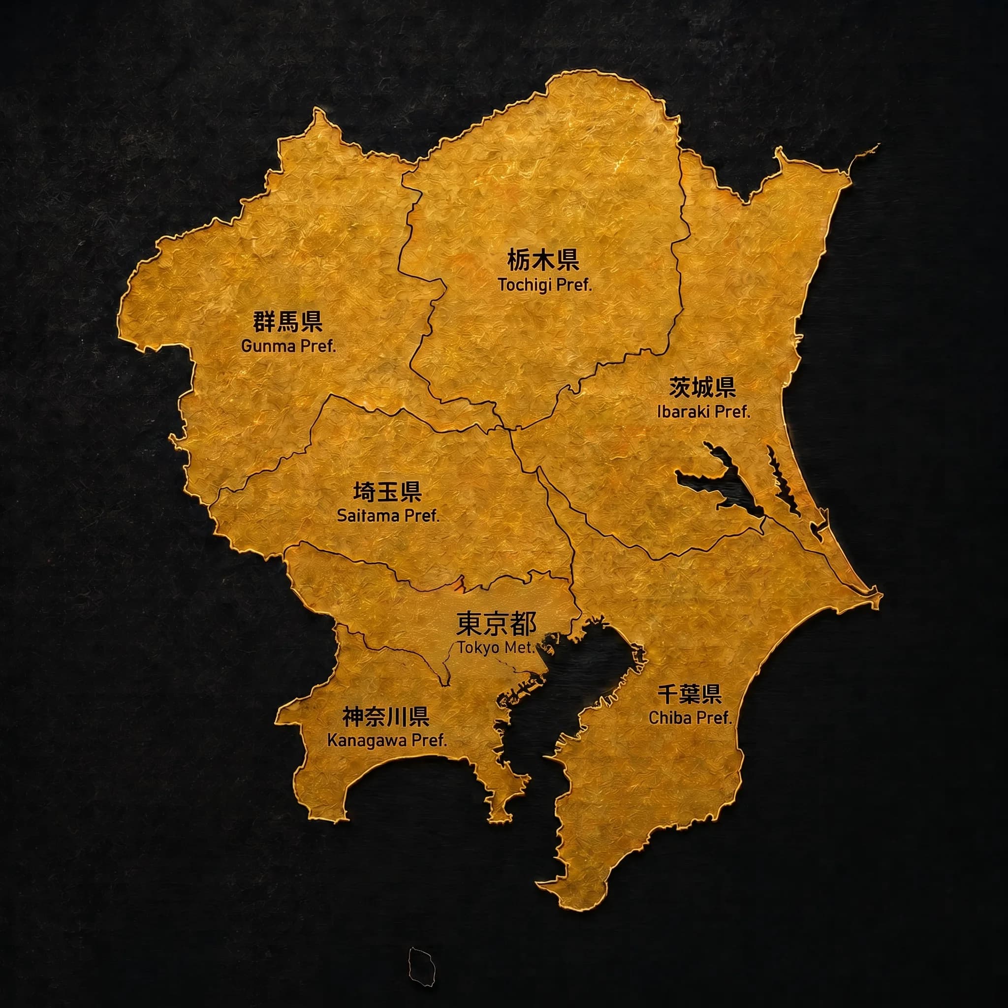 1都6県の対応エリア地図